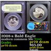 Image 1 : Proof 2008-s Bald Eagle Modern Commem Half Dollar 50c Graded GEM++ Proof Deep Cameo By USCG