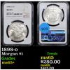 Image 1 : NGC 1898-o Morgan Dollar $1 Graded ms65+ By NGC