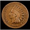 Image 2 : 1860 Indian Cent 1c Grades vg+
