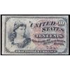 Image 2 : 1870's US Fractional Currency 10¢ Fourth Issue Fr-1259 40MM Large Red Seal Grades vf++