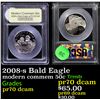 Image 1 : Proof 2008-s Bald Eagle Modern Commem Half Dollar 50c Graded GEM++ Proof Deep Cameo By USCG