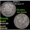 Image 1 : 1878-s Morgan Dollar $1 Grades Unc Details