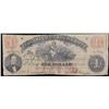 Image 2 : 1862 $1 Virginia Treasury Note Obsolete Currency Grades vf++