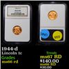 Image 1 : NGC 1944-d Lincoln Cent 1c Graded ms66 rd By NGC