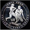 Image 2 : Proof 1985 PETE ROSE 4,192 ALL TIME HIT LEADER Silver Round  Grades Select Proof