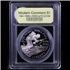 Image 2 : Proof 1991-1995-W WWII Modern Commem Dollar $1 Graded GEM++ Proof Deep Cameo By USCG