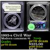 Image 1 : Proof 1995-s Civil War Modern Commem Dollar $1 Graded GEM++ Proof Deep Cameo By USCG
