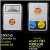 Image 1 : NGC 1957-d Lincoln Cent 1c Graded ms66 rd By NGC