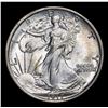 Image 2 : 1917-p Walking Liberty Half Dollar 50c Grades Choice Unc