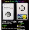 Image 1 : Proof ***Auction Highlight*** NGC 1941 Jefferson Nickel Near TOP POP! 5c Graded pr67+ By NGC (fc)