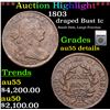 Image 1 : ***Auction Highlight*** 1803 Draped Bust Large Cent 1c Graded au55 details By SEGS (fc)