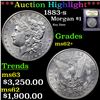 Image 1 : ***Auction Highlight*** 1883-s Morgan Dollar 1 Graded Select Unc By USCG (fc)