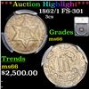 Image 1 : ***Auction Highlight*** 1862/1 Three Cent Silver FS-301 3cs Graded ms66 BY SEGS