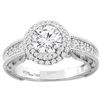 Image 1 : 1.19 CTW Diamond Ring 14K White Gold - REF-272K7W