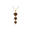 Genuine 3.03 ctw Garnet Necklace 14KT Yellow Gold - REF-36A2K
