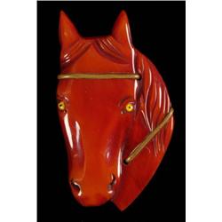 Bakelite Horse Pin.