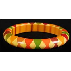 Bakelite Multicolored Bow Tie Bracelet.