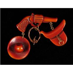 Bakelite Western Pin.