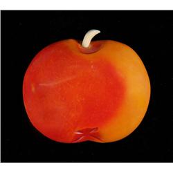Bakelite Over Dyed Tomato Pin with Celluloid Stem.