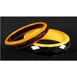 Pair of Laminated Bakelite Bracelets.