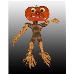 Bakelite Pumpkin Pin with Googly Eyes.