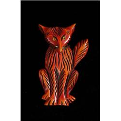 Bakelite Over Dyed Fox with Movable Head.