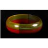 Image 1 : Bakelite Laminated 4-Color Quadrant Bracelet.