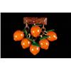 Image 1 : Bakelite Dangling Peaches Pin.