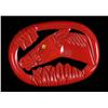 Image 1 : Bakelite Red Horse Pin.