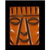 Image 1 : Bakelite Over Dyed Cubist Geometric Face.