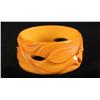 Image 1 : Bakelite Abstract Floral Reticulated Bracelet.