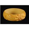 Image 1 : Bakelite Carved Cream Bracelet.