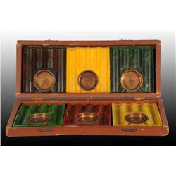 Lot of 6: Bakelite Poker Chip Trays.