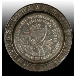 Cock Robin ABC Tin Plate.