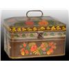 Image 1 : Tin Tole Ware Painted Bread Box.