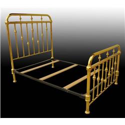 Double Brass Bed.