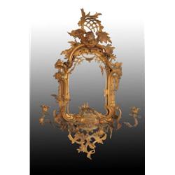 Dore Bronze Candelabra Mirror.