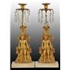 Image 1 : Pair of Bronze Victorian Candlesticks.