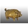 Image 1 : Bronze Figural Mechanical Pig Doorbell.
