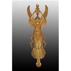 Bronze Art Nouveau Woman Decorative Plaque.