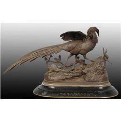Bronze Bird Sculpture by Moignier.