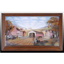 Abner Zook Amish Art 3-D Painting and Sculpture.