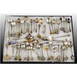 Lot of 61: Sterling Silver Demitasse Spoons.