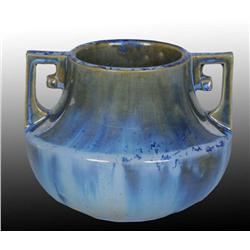 Blue Fulper Two-Handled Vase.
