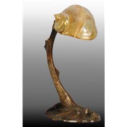 Austrian Bronze Mythological Fish Lamp.