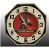 Image 1 : Iron Fireman Electric Octagonal Neon Clock.