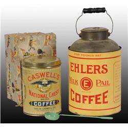 Lot of 2: Coffee Cans.