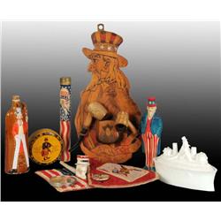 Lot of 10: Assorted Uncle Sam Items.