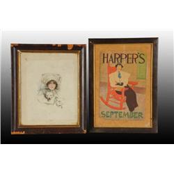 Lot of 4: Assorted Paper & Cardboard Prints.