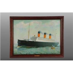 Tin Litho Berengaria Ship Sign.